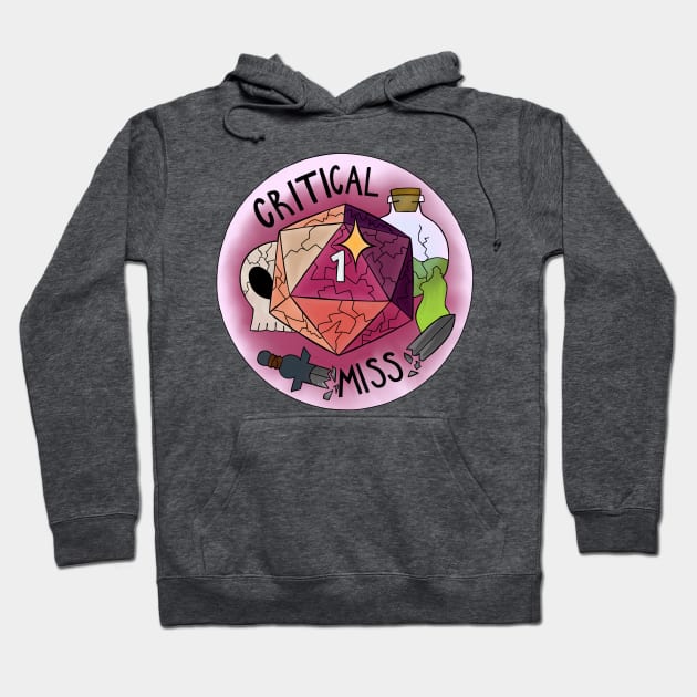 Critical Miss! Hoodie by cryptart